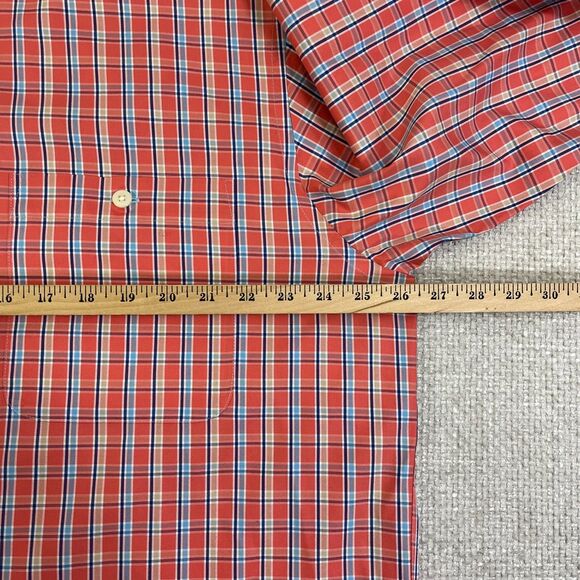 Orvis Shirt Wrinkle Free Men's XL Pink Blue Plaid Button Down Long Sleeve Casual - Picture 6 of 10